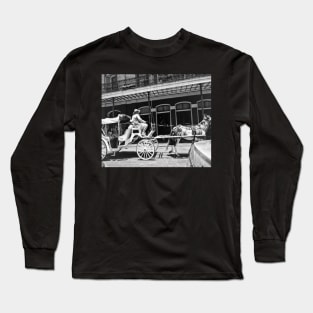 Mule Drawn Carriage Long Sleeve T-Shirt